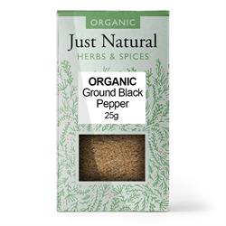 Organic Ground Black Pepper 25g