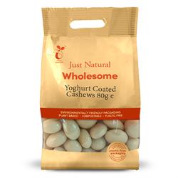 Just Natural Wholesome Yogurt Coated Cashew Nuts (choose size)