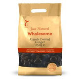 Just Natural Wholesome Carob Coated Ginger (choose size)