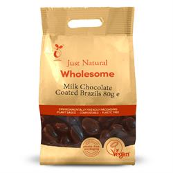 Just Natural Wholesome Milk Chocolate Coated Brazils (choose size)