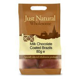 Just Natural Wholesome Milk Chocolate Coated Brazils (choose size)