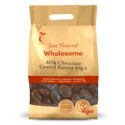 Just Natural Wholesome Milk Chocolate Coated Raisins (choose size)