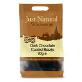 Just Natural Wholesome Dark Chocolate Coated Brazils (choose size)