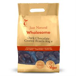 Just Natural Wholesome Dark Chocolate Coated Brazils (choose size)