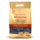 Just Natural Wholesome Carob Coated Ginger (choose size)