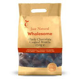 Just Natural Wholesome Dark Chocolate Coated Brazils (choose size)