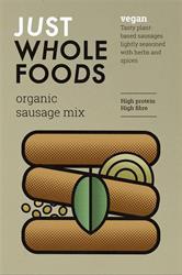 Just Wholefoods Organic Vegetarian Banger Sausage Mix 125g