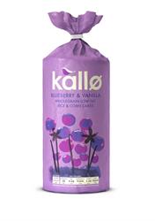 Kallo Blueberry and Vanilla Rice and Corn Cakes 131g