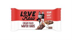Love Raw Cream Filled Wafer Bar 43g (2 x 21.5g) Vegan Chocolate Bar