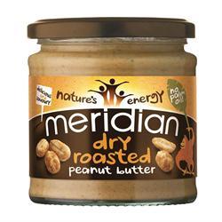 Meridian Dry Roasted Peanut Butter Smooth 280g No Palm Oil VEGAN