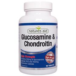 Natures Aid Glucosamine 500mg + Chondroitin 400mg 90 Tabs