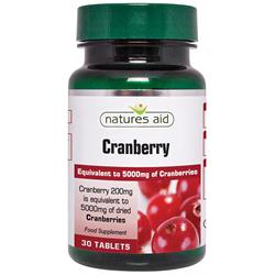 Natures Aid Cranberry - 200mg (5000mg equiv) Tablets