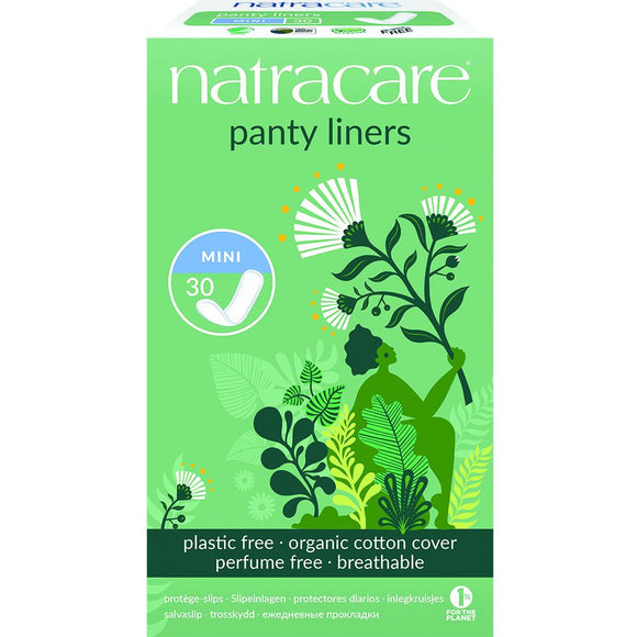 NatraCare Pantyliner Liners, mini, long or curved