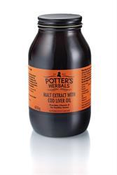 Potters Malt Extract & Cod Liver Oil & Honey & Butterscotch 650g