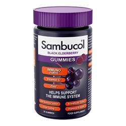 Sambucol Immuno Forte Black Elderberry Gummies 30 Vegan