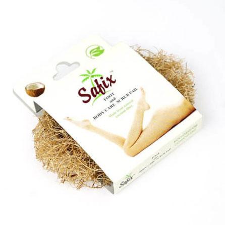 Safix 100% Coconut Hair Body Scrub Pad Bath Shower Brush