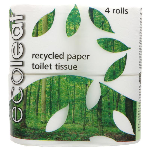 EcoLeaf Toilet Tissue 4 pack rolls