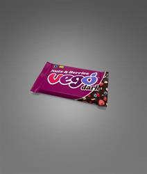 Vego Nuts and Berries Dark 85g Vegan & Gluten Free Organic Fair Trade Chocolate Bar