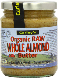 Carley's Organic Raw Almond Butter 250g