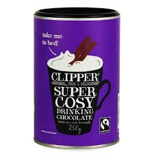 CLIPPER, Super Cosy Drinking Hot Chocolate Fairtrade, 250g VEGAN