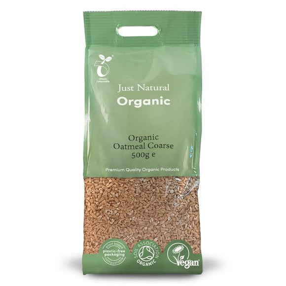 Just Natural Organic Course Oatmeal Pinhead 500g cereal