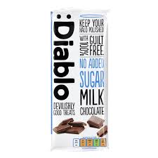 Diablo Milk Chocolate Bar no added sugar 85g