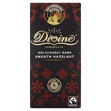 DIVINE Dark Chocolate with HAZELNUT 90g
