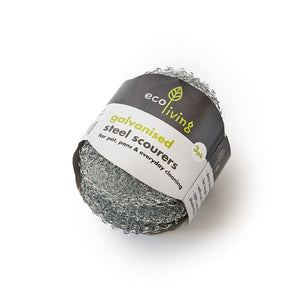 Steel scourer galvanised 3 pack