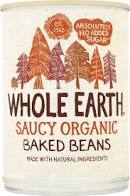WHOLE EARTH Organic Baked Beans 400g