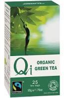 QI HERBAL HEALTH, Organic Fairtrade Green Tea 25 tea bags