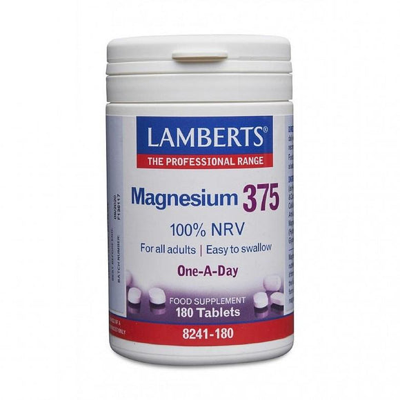 Lamberts Magnesium 375 100% NRV 180 one a day tablets