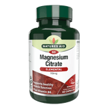 Natures Aid Magnesium Citrate 60 capsules 750mg elemental magnesium 119mg with vitamin B6