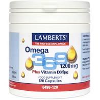 Lamberts Omega 3,6,9 (Complete EFA) essential fatty acids 120 capsules