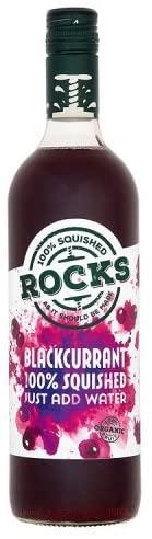 Rocks Organic Blackcurrant Squash cordial juice drink 740ml nothing artificial