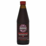 Biona Organic Cranberry SuperJuice 330ml 100% pure pressed not from concentrate