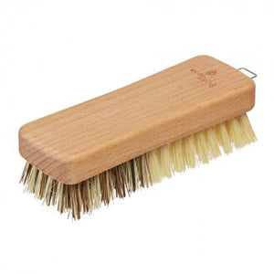 Vegetable Brush Beechwood handle dark natural union bristles light tampico bristles